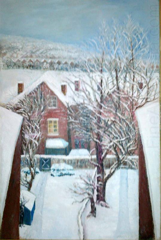 Anita Ree Wimbledon snowscape china oil painting image